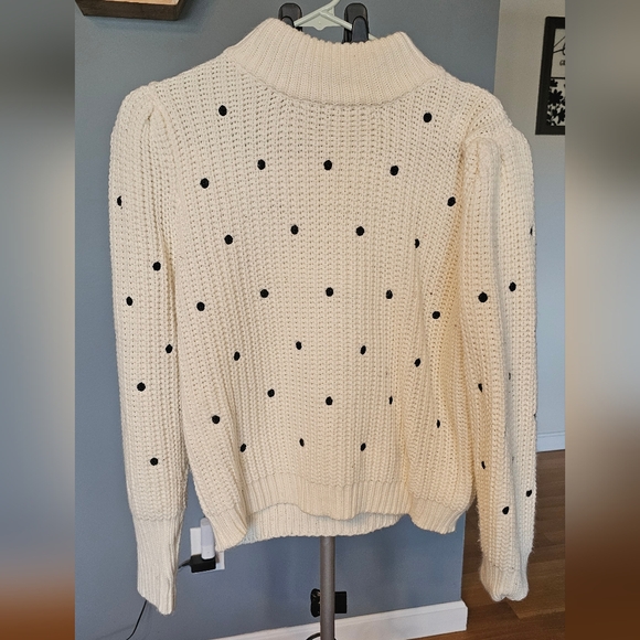 BLK POLKADOT SWEATER! Like new condition - Picture 1 of 5